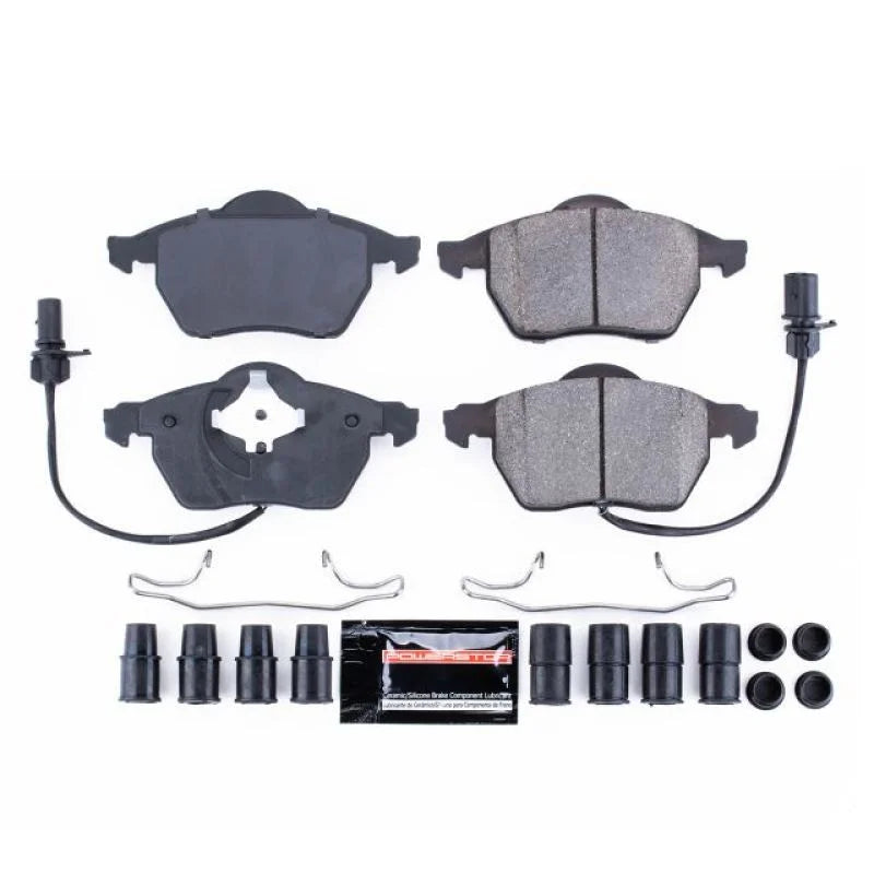 Power Stop Front Z23 Brake Pads w/Hardware fits 1999-2006 Audi A4 / 2003-2006 Audi A4 Cabriolet / 1999-2006 Audi A4 Quattr...