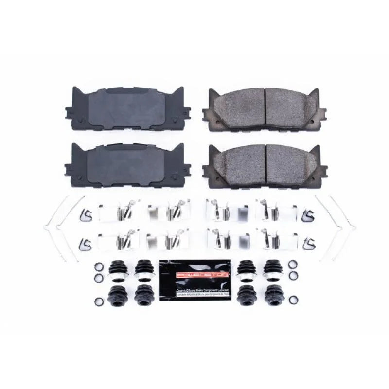 Power Stop Front Z23 Brake Pads w/Hardware fits 2013-2018 Lexus ES300H / 2007-2018 Lexus ES350 / 2011 2012 Toyota Avalon /...