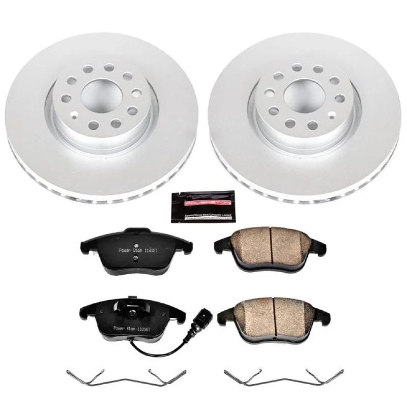 Power Stop Front Z23 Coated Brake Kit fits 2015-2018 Audi Q3 / 2015-2018 Audi Q3 Quattro / 2018 Volkswagen Passat GT / 201...