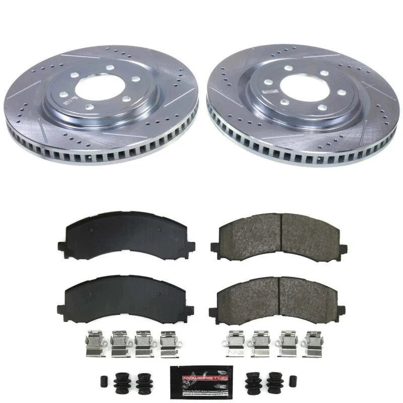 Power Stop Front Z23 Evolution Brake Kit fits 2022-2023 Ford F-150 Lightning Lariat / 2023 Ford F-150 Lightning PRO Ssv