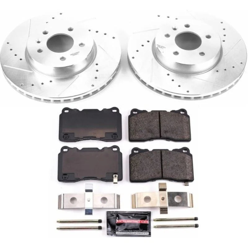 Power Stop Front Z23 Evolution Sport Brake Kit fits 2013-2018 Cadillac ATS - Main Product View