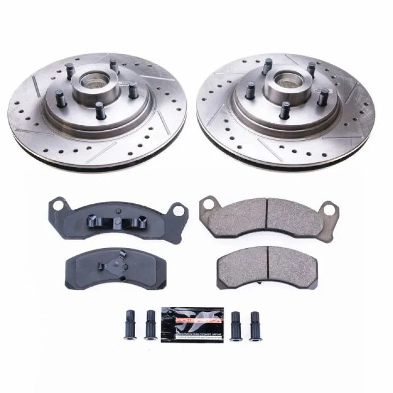 Power Stop Front Z23 Evolution Sport Brake Kit fits 1984-1986 Ford Mustang SVO / 1982-1984 Lincoln Continental / Mark VII - Main Product Vi...
