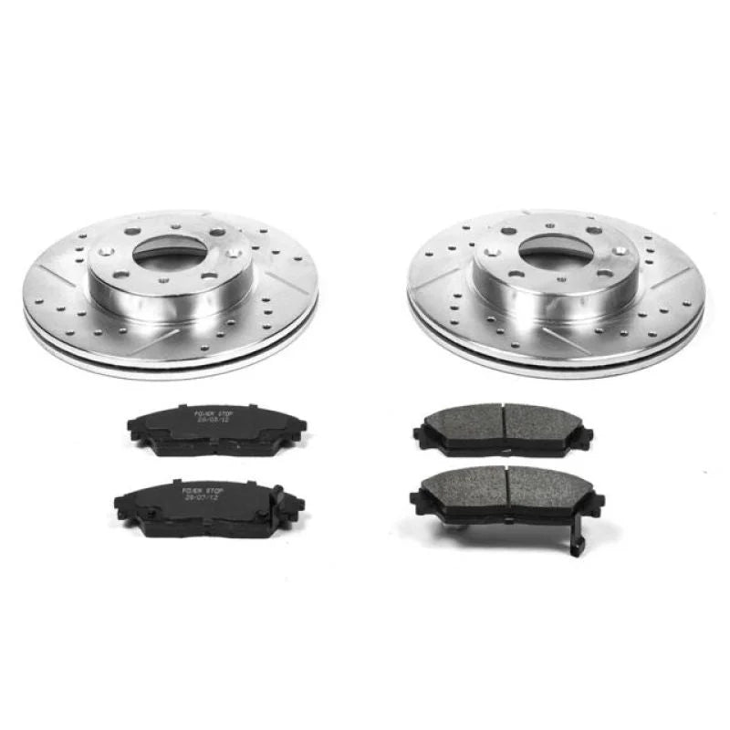 Power Stop Front Z23 Evolution Sport Brake Kit fits 1990-1991 Honda Civic RT 4WD / 1990-1991 Honda CRX Si - Main Product View