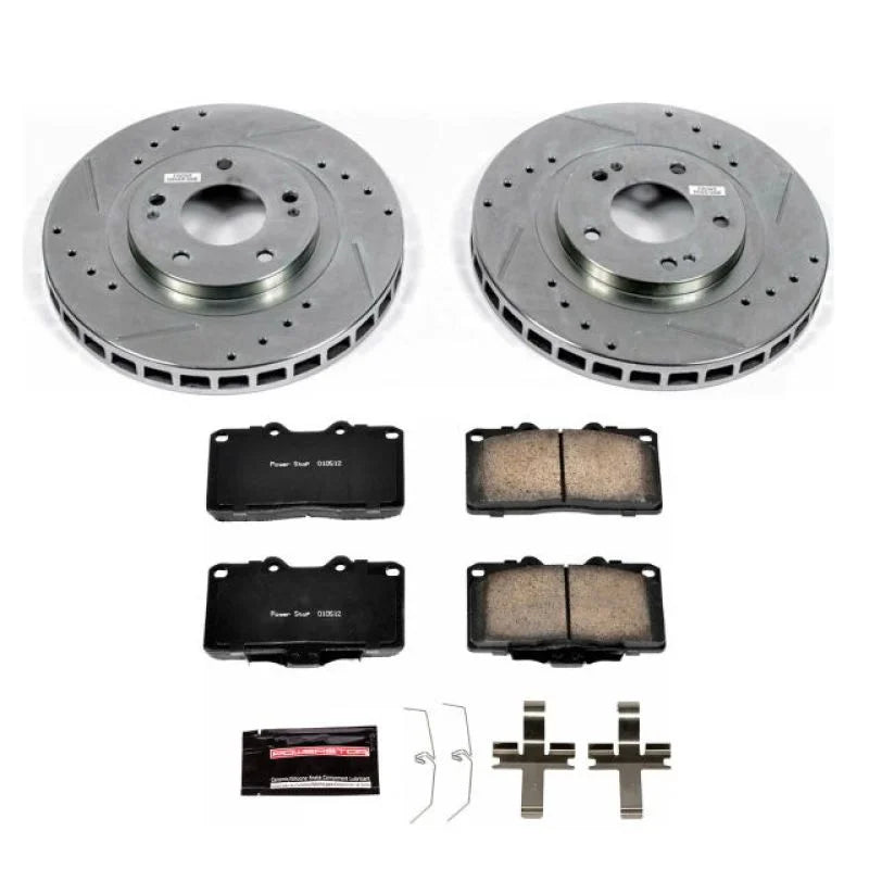 Power Stop Front Z23 Evolution Sport Brake Kit fits 1991-1993 Dodge Stealth / 1991-1993 Dodge Stealth R/T Turbo / 1991-199...