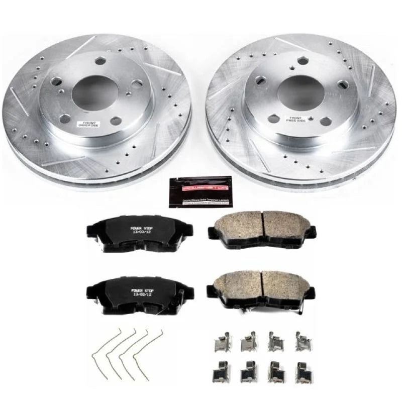 Power Stop Front Z23 Evolution Sport Brake Kit fits 1992-2001 Toyota Camry - Main Product View