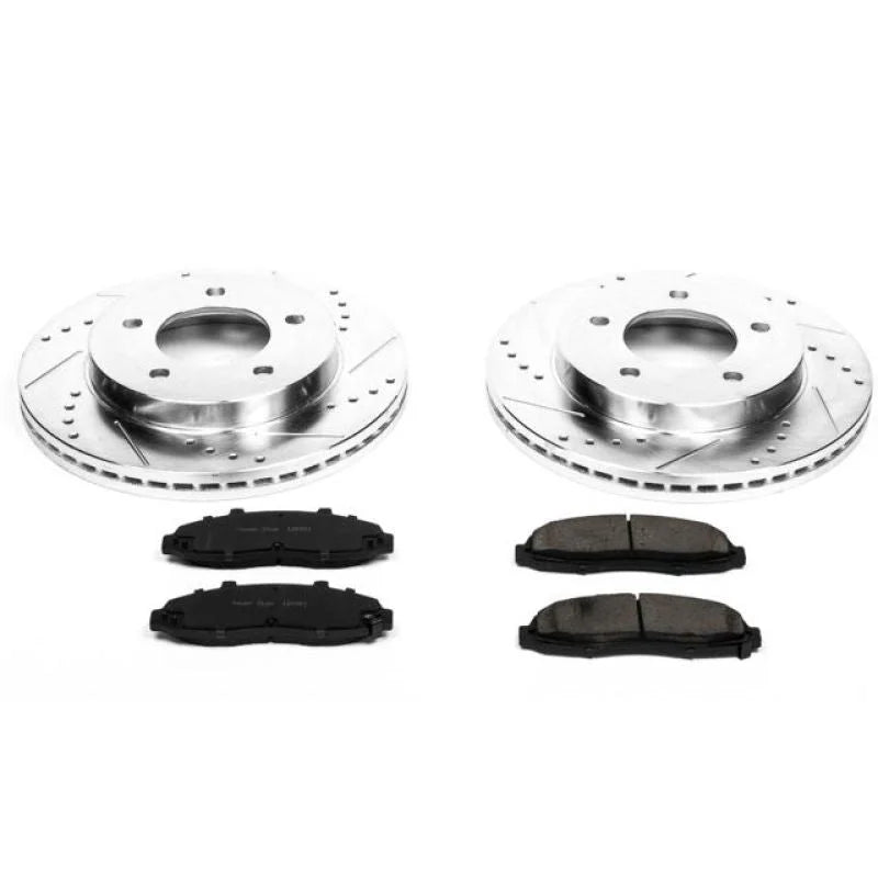 Power Stop Front Z23 Evolution Sport Brake Kit fits 1997-2004 Ford F-150 / F-150 Heritage - Main Product View