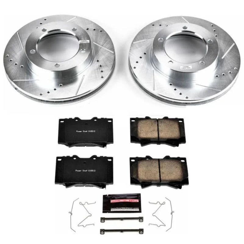 Power Stop Front Z23 Evolution Sport Brake Kit fits 1998-2007 Lexus LX470 / 1998-2007 Toyota Land Cruiser - Main Product View