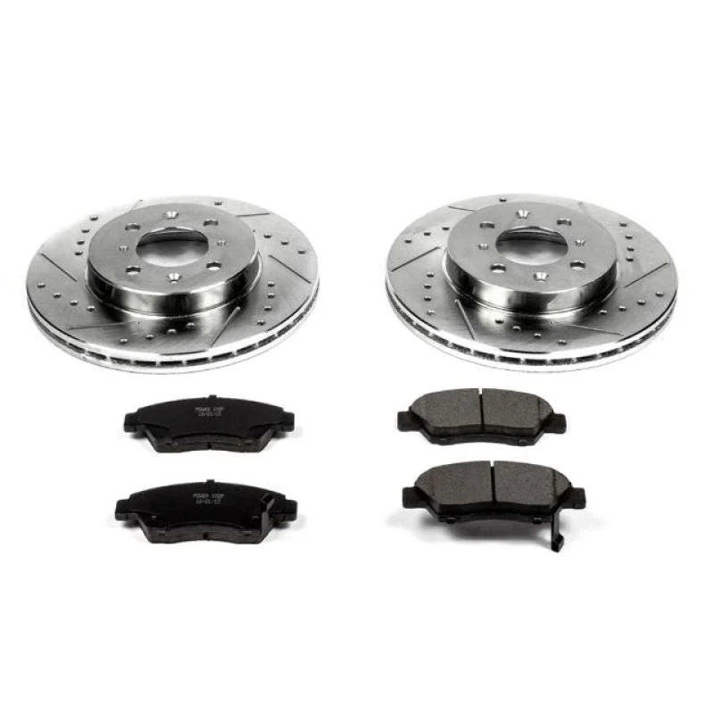 Power Stop Front Z23 Evolution Sport Brake Kit fits 2003-2005 Honda Civic Hybrid - Main Product View