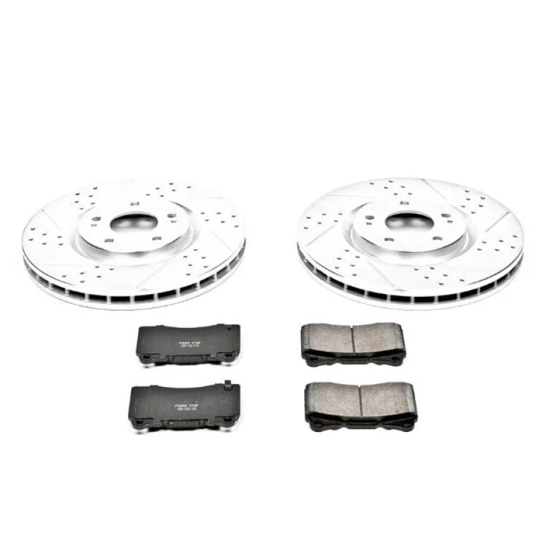 Power Stop Front Z23 Evolution Sport Brake Kit fits 2003-2006 Mitsubishi Lancer - Main Product View