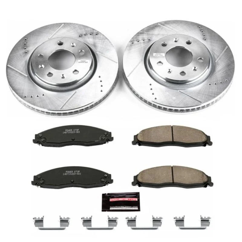 Power Stop Front Z23 Evolution Sport Brake Kit fits 2003-2008 Cadillac CTS / STS - Main Product View