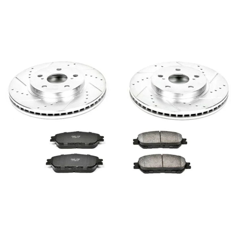 Power Stop Front Z23 Evolution Sport Brake Kit fits 2005-2007 Toyota Avalon / 2005-2006 Toyota Camry / 2004-2010 Toyota Si...