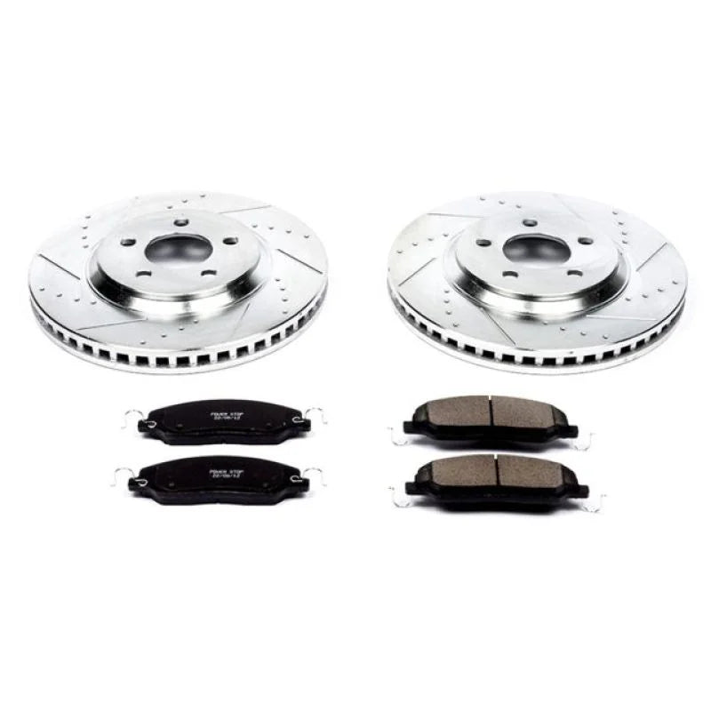 Power Stop Front Z23 Evolution Sport Brake Kit fits 2005-2010 Ford Mustang - Main Product View