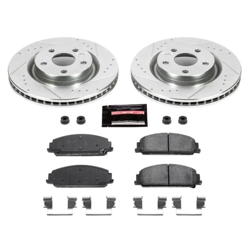 Power Stop Front Z23 Evolution Sport Brake Kit fits 2008-2009 Pontiac G8 GT - Main Product View