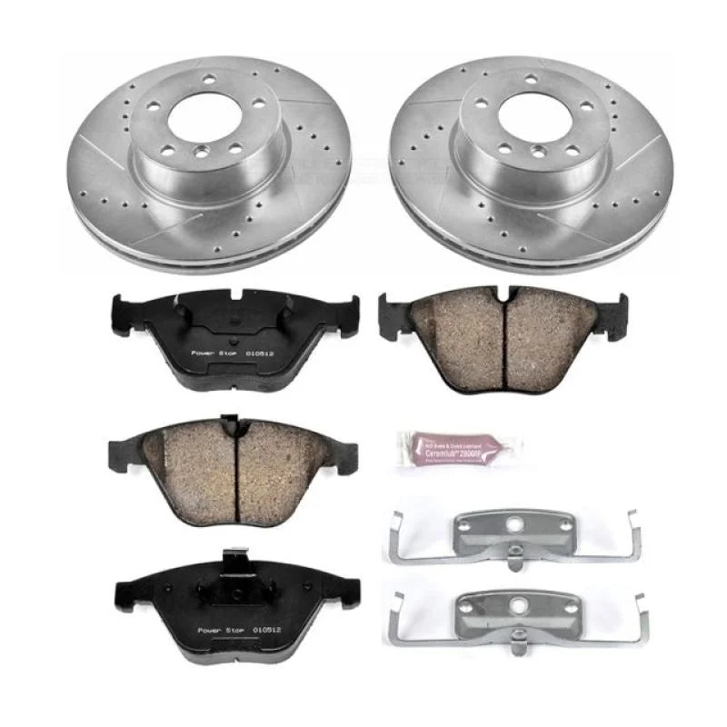 Power Stop Front Z23 Evolution Sport Brake Kit fits 2008-2010 BMW 328I / 2009 BMW 328I xDrive / 2008 BMW 328XI - Main Prod...