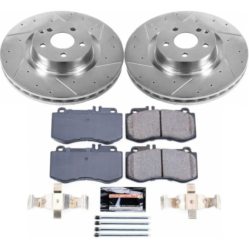 Power Stop Front Z23 Evolution Sport Brake Kit fits 2010-2016 Mercedes-Benz E350 / 2015 2016 Mercedes-Benz E400 / 2010 201...