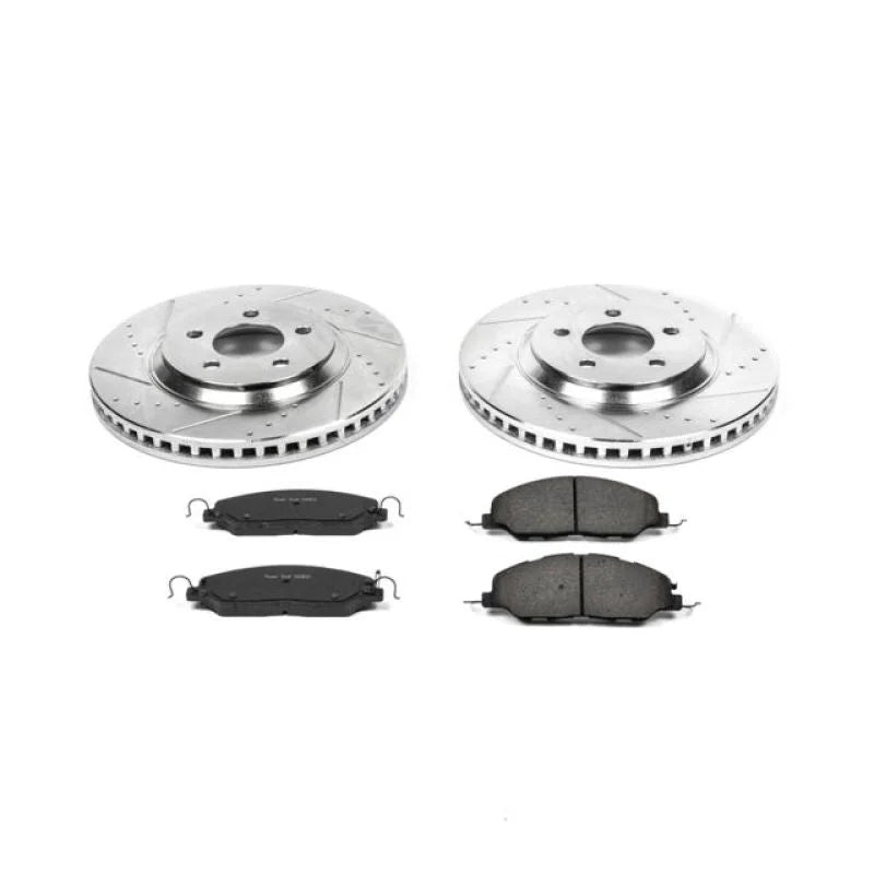 Power Stop Front Z23 Evolution Sport Brake Kit fits 2011-2014 Ford Mustang / 2013-2014 Ford Mustang GT - Main Product View