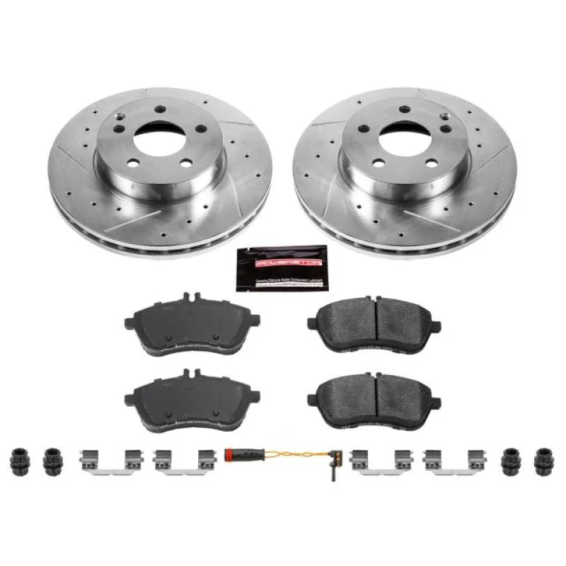 Power Stop Front Z23 Evolution Sport Brake Kit fits 2012-2015 Mercedes-Benz C250 / 2008-2012 Mercedes-Benz C300 / 2012-201...
