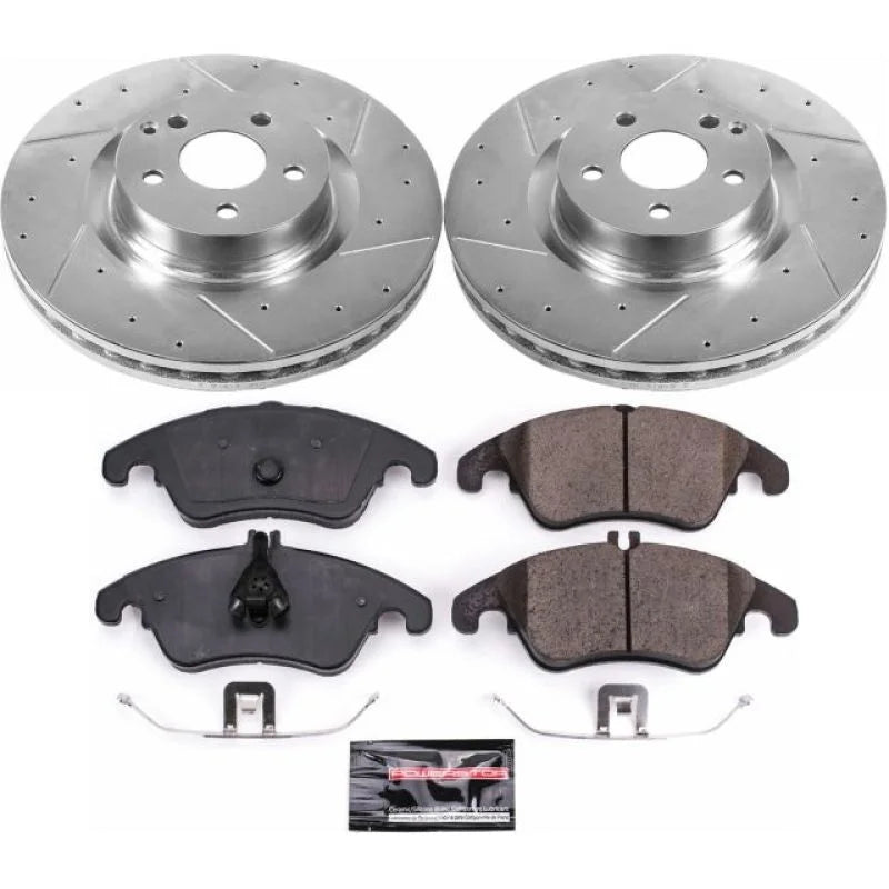 Power Stop Front Z23 Evolution Sport Brake Kit fits 2012-2015 Mercedes-Benz C250 / 2015-2016 Mercedes-Benz E400 / 2010-201...