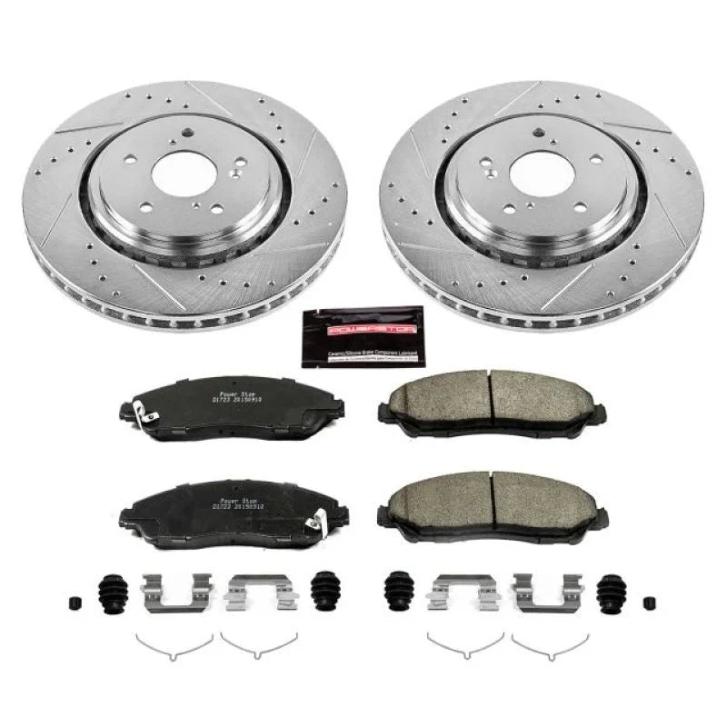 Power Stop Front Z23 Evolution Sport Brake Kit fits 2014-2016 Acura MDX - Main Product View