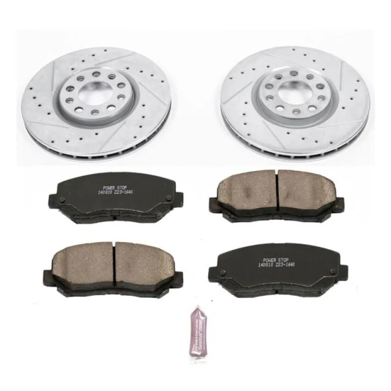 Power Stop Front Z23 Evolution Sport Brake Kit fits 2015-2017 Chrysler 200 / 2015-2017 Chrysler 200 C / 2013-2016 Dodge DA...