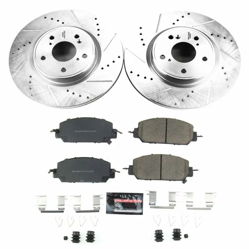 Power Stop Front Z23 Evolution Sport Brake Kit fits 2017-2025 Honda CR-V
