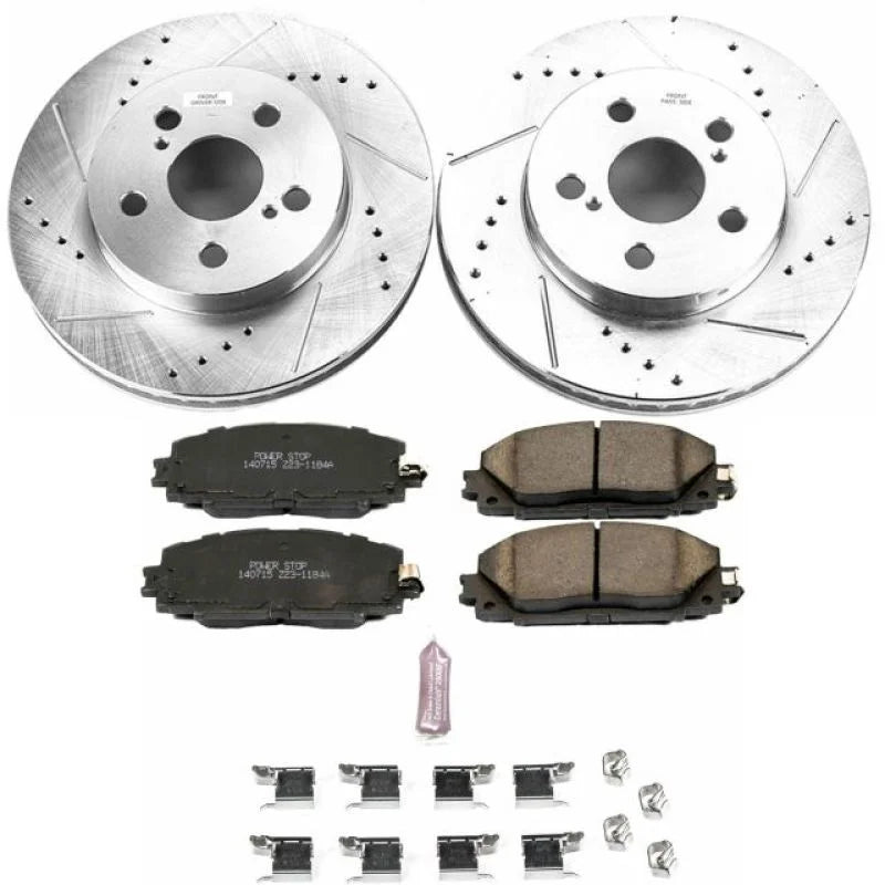 Power Stop Front Z23 Evolution Sport Brake Kit fits 2020-2022 Toyota Corolla / 2016-2022 Toyota Prius / 2019-2022 Toyota P...
