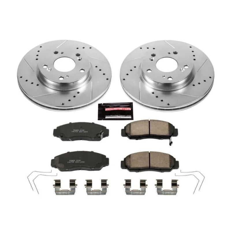 Power Stop Front Z23 Evolution Sport Brake Kit fits Honda Civic / 2012 Honda Civic GX / 2013-2015 Honda Civic Natural Gas - Main Product Vi...