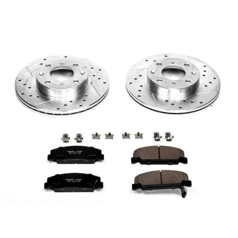 Power Stop Front Z23 Evolution Sport Brake Kit fits Honda CRX / 1988 Honda CRX DX / 1988-1989 Honda CRX Si - Main Product ...