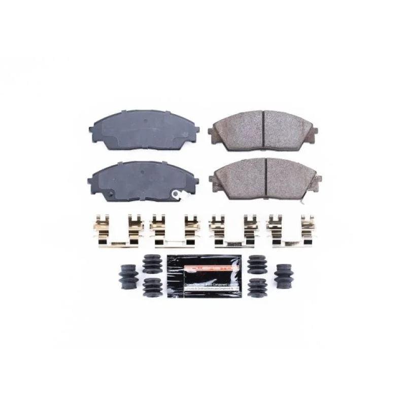 Power Stop Front Z23 Evolution Sport Brake Pads w/Hardware fits 1990-1991 Honda CRX / 1988-1991 Honda Civic / 1988-1990 Ho...