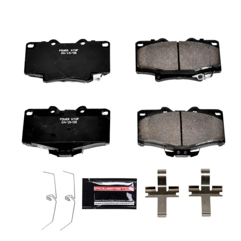 Power Stop Front Z23 Evolution Sport Brake Pads w/Hardware fits 1991-1998 Toyota 4RUNNER / T100 - Main Product View