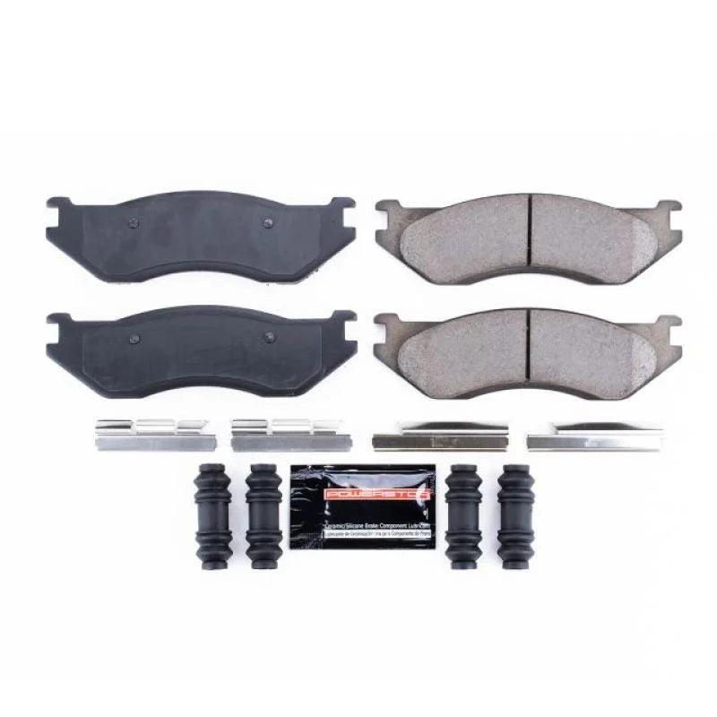 Power Stop Front Z23 Evolution Sport Brake Pads w/Hardware fits 1998 Dodge B1500 / 2003 Dodge DURANGO / 2000-2005 Dodge Ra...