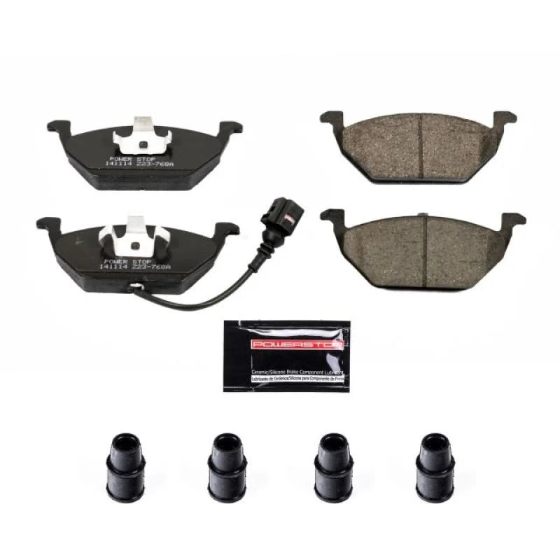 Power Stop Front Z23 Evolution Sport Brake Pads w/Hardware fits 1998-2006 Volkswagen Beetle / 1999-2006 Volkswagen Golf / ...
