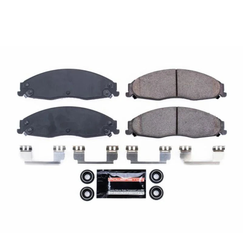 Power Stop Front Z23 Evolution Sport Brake Pads w/Hardware fits 2003-2008 Cadillac CTS / STS - Main Product View
