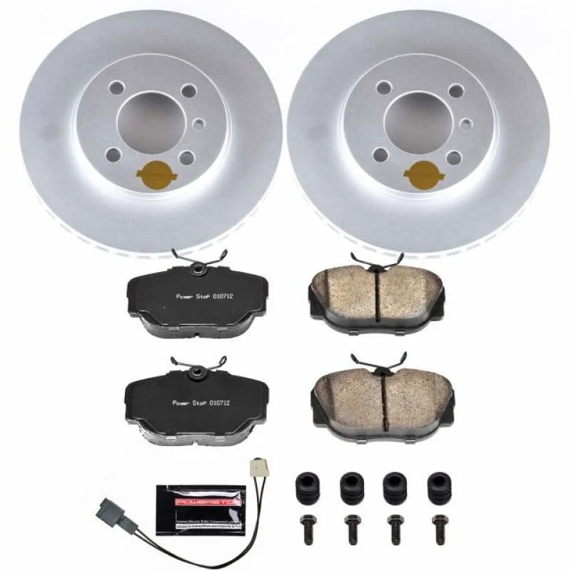 Power Stop Front Z23 Evolution Sport Coated Brake Kit fits 1991 1992 BMW 318I / 1991 BMW 318IS / 1986-1988 BMW 325 / 1984-...