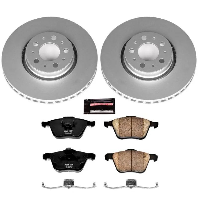 Power Stop Front Z23 Evolution Sport Coated Brake Kit fits 2003-2014 Volvo S60 / XC90 - Main Product View