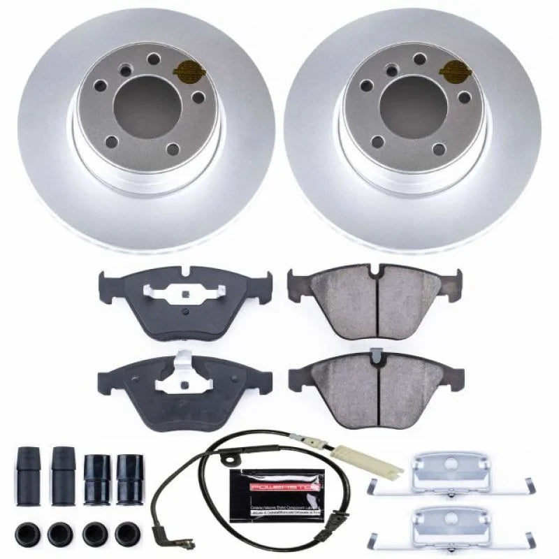 Power Stop Front Z23 Evolution Sport Coated Brake Kit fits 2006-2007 BMW 525I - Main Product View