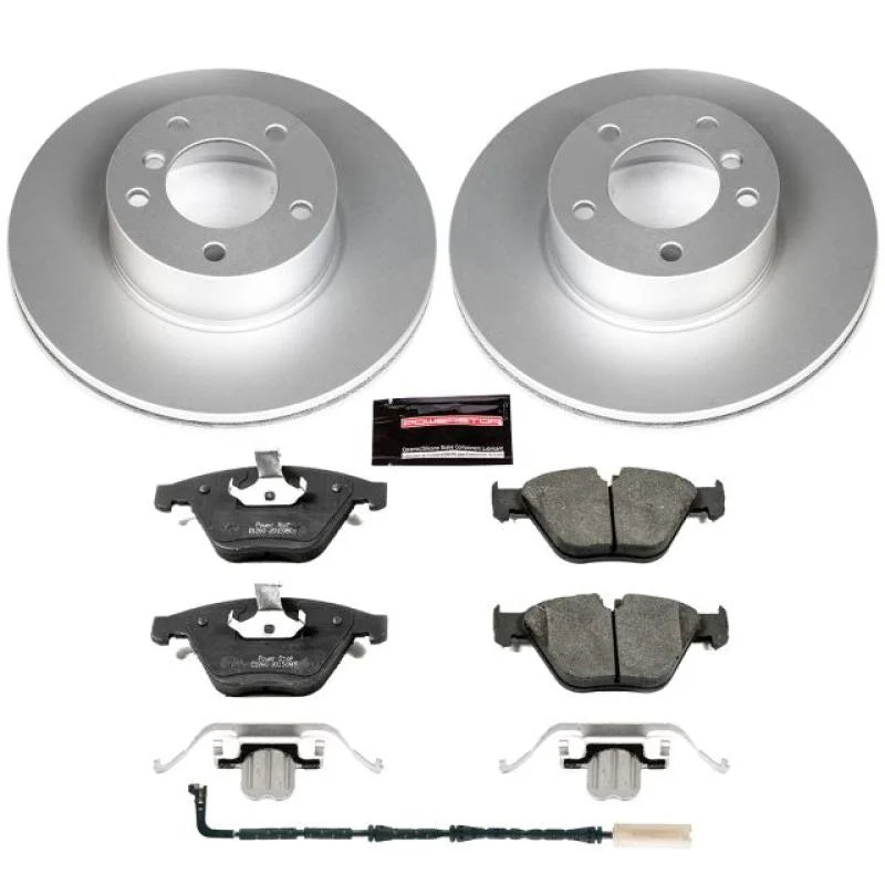 Power Stop Front Z23 Evolution Sport Coated Brake Kit fits 2008-2010 BMW 328I / 2009 BMW 328I xDrive / 2008 BMW 328XI - Ma...
