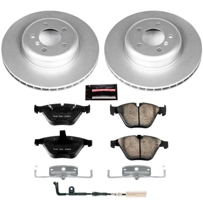 Power Stop Front Z23 Evolution Sport Coated Brake Kit fits 2008-2010 BMW 535I / 2004-2005 BMW 545I / 2006-2010 BMW 550I / ...