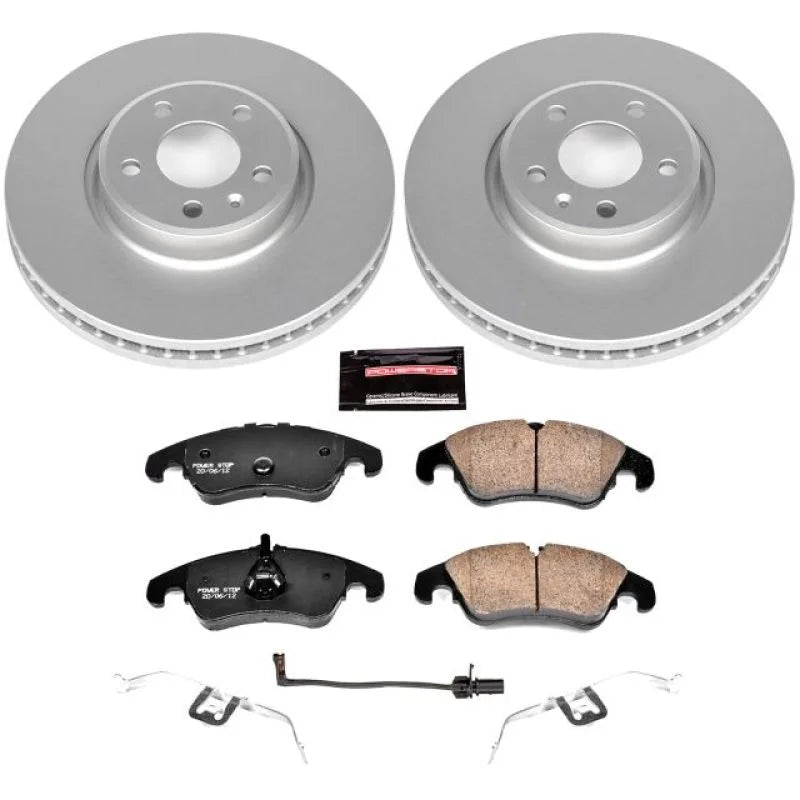 Power Stop Front Z23 Evolution Sport Coated Brake Kit fits 2012-2016 Audi A4 / 2011-2016 Audi A4 Quattro / 2012-2014 Audi ...