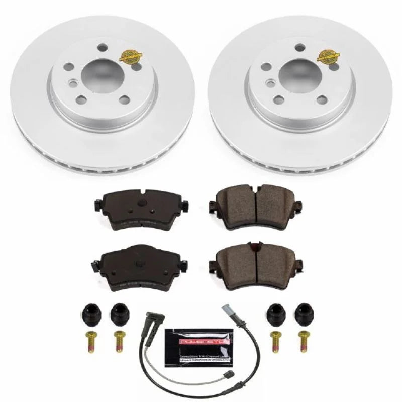 Power Stop Front Z23 Evolution Sport Coated Brake Kit fits 2017-2019 Mini Cooper Clubman ALL4 / 2016-2019 Mini Cooper Clubman