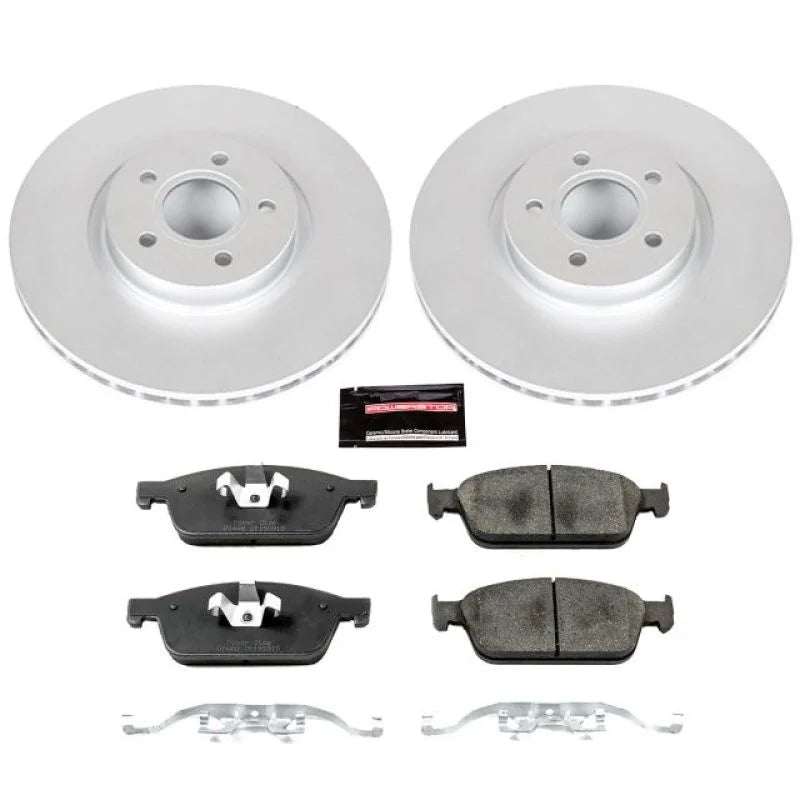 Power Stop Front Z23 Evolution Sport Coated Brake Kit fits Ford Focus / 2013-2014 Ford Focus ST - Main Product View