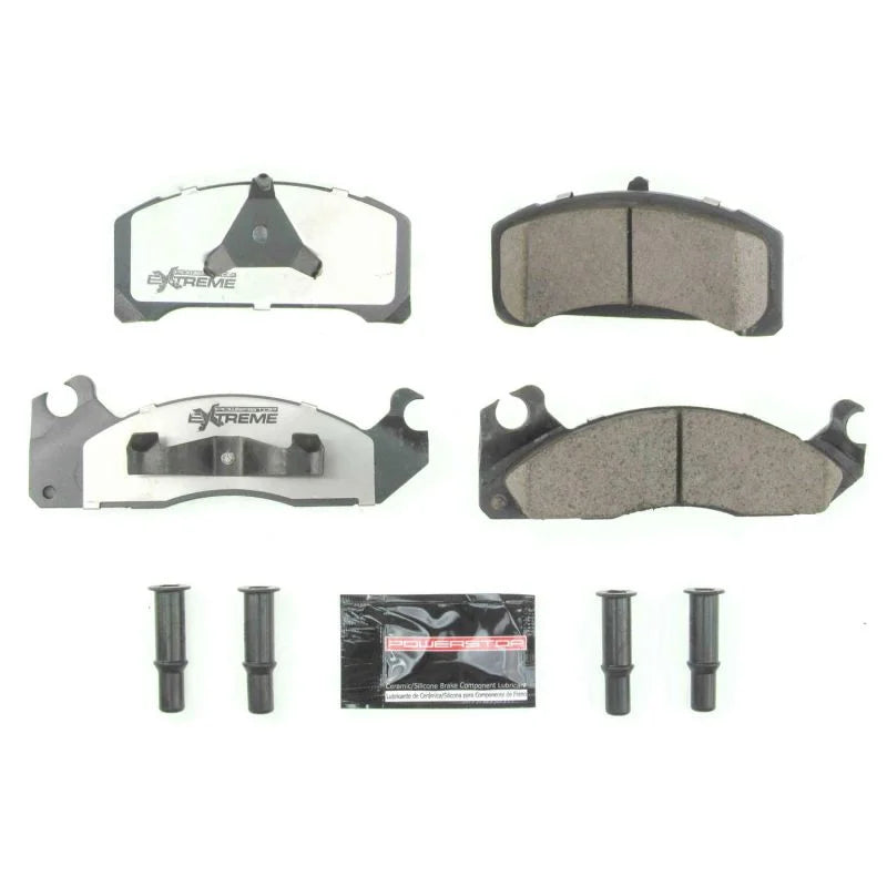 Power Stop Front Z26 Extreme Street Brake Pads w/Hardware fits 1983 Ford Fairmont / 1983-1993 Ford Mustang / 1983-1993 For...