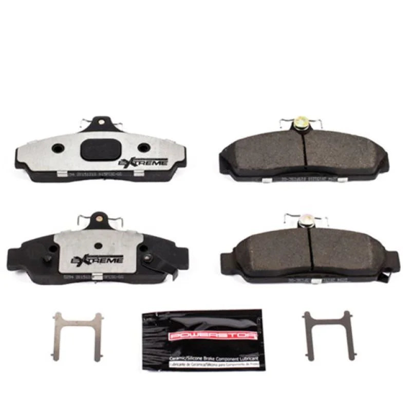 Power Stop Front Z26 Extreme Street Brake Pads w/Hardware fits 1984-1987 Chevrolet Corvette - Main Product View