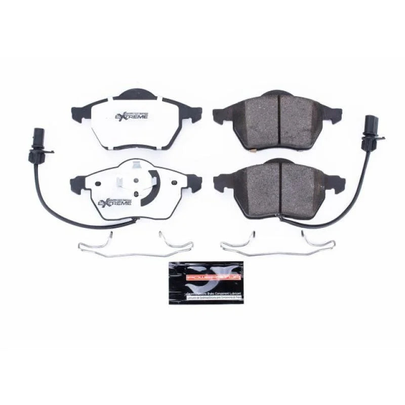 Power Stop Front Z26 Extreme Street Brake Pads w/Hardware fits 1999-2006 Audi A4 / 2003-2006 Audi A4 Cabriolet / 1999-2006...