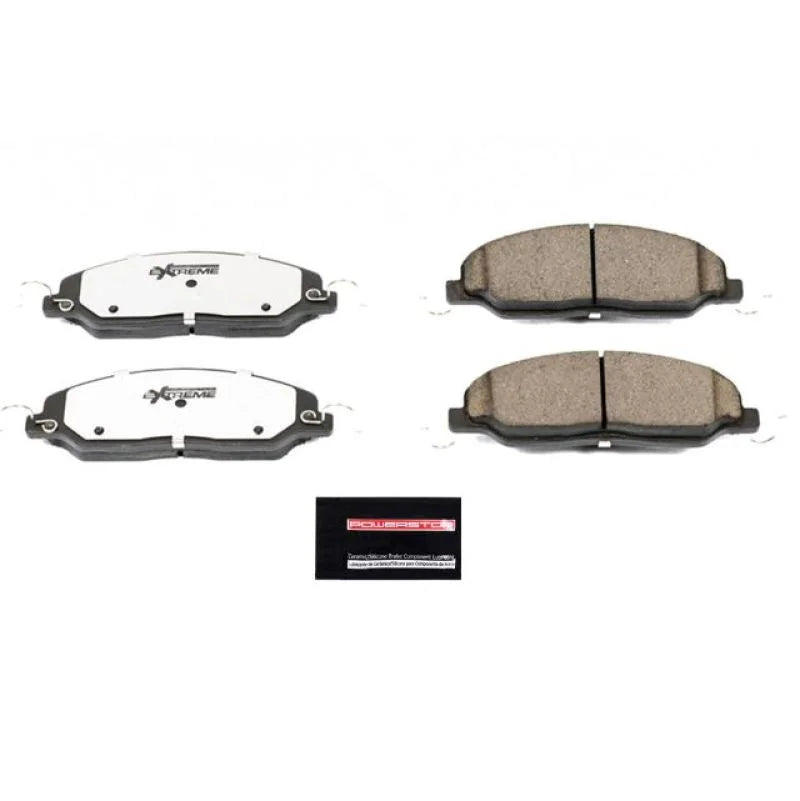 Power Stop Front Z26 Extreme Street Brake Pads w/Hardware fits 2005-2010 Ford Mustang - Main Product View