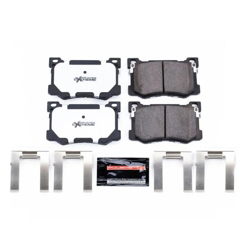 Power Stop Front Z26 Extreme Street Brake Pads w/Hardware fits 2017-2020 Genesis G80 3.8 / 2018-2020 Genesis G80 SPORT / 2...