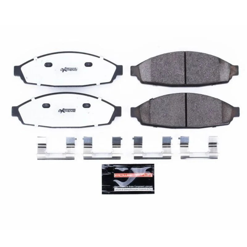 Power Stop Front Z26 Extreme Street Brake Pads w/Hardware fits Ford Crown / 2003-2011 Ford Crown Victoria / 2003-2010 Linc...
