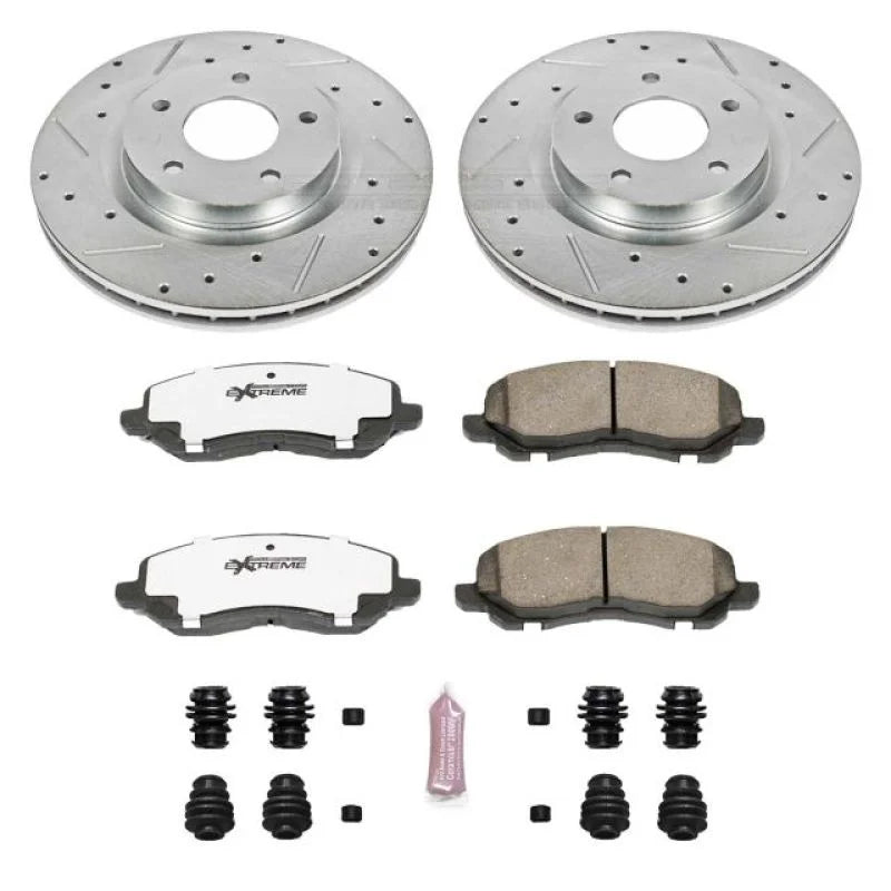 Power Stop Front Z26 Street Brake Kit fits 2011-2014 Chrysler 200 LIMITED / 2007 Chrysler Sebring / 2008-2010 Chrysler Seb...