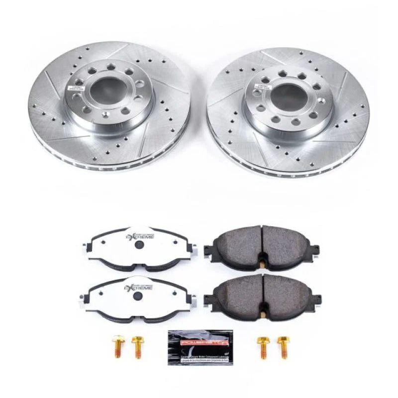 Power Stop Front Z26 Street Brake Kit fits 2015-2018 Audi A3 / 2015-2018 Audi A3 Quattro / 2016-2018 Audi A3 Sportback / 2...
