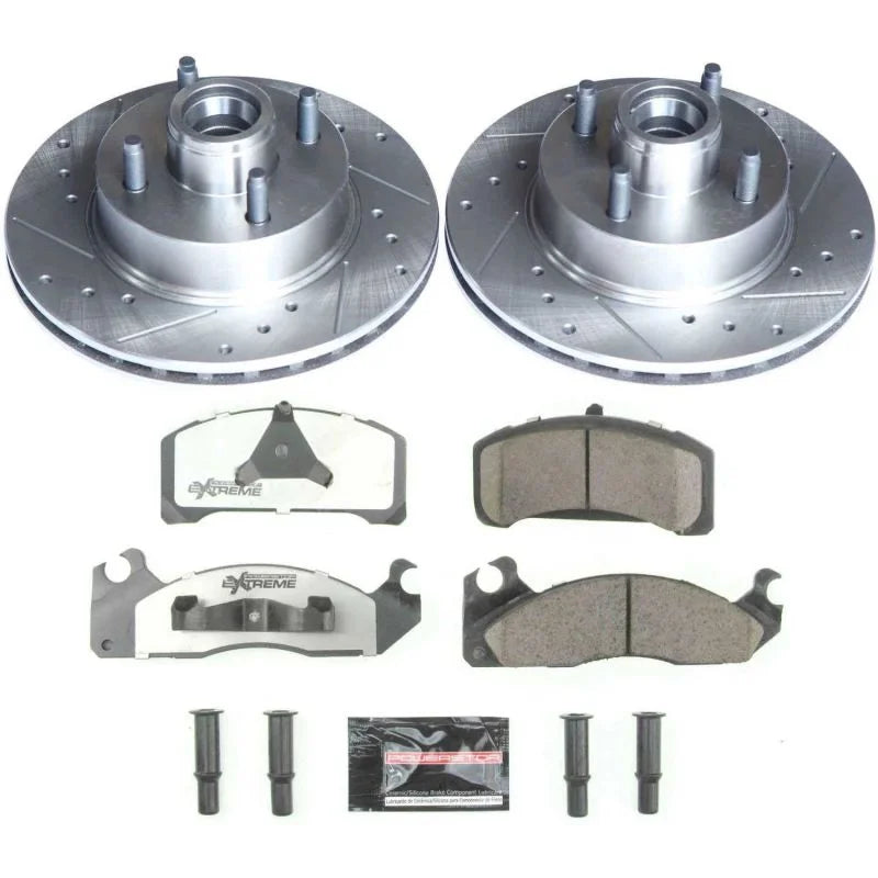 Power Stop Front Z26 Street Warrior Brake Kit fits 1983-1993 Ford Mustang / 1983-1988 Ford Thunderbird / 1983-1988 Mercury...